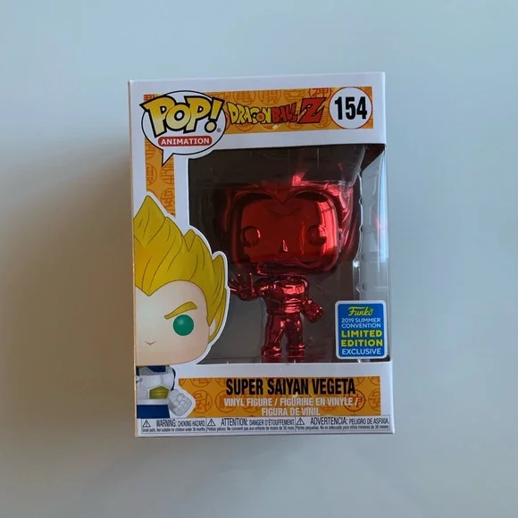 Funko Pop Dragon Ball Z Chrome Vegeta Silver Chrome Chrome Vegeta Vegeta Funko Pop Vegeta Silver Chrome Funko Pop  Dragon Ball Z